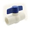 Thrifco Plumbing 1-1/4 Inch Slip PVC Ball Valve, Blue Handle, Economy 6415413 - alternate 1